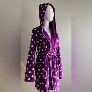 Reversible Joe Boxer Plush Purple Robe